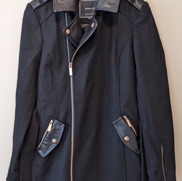 NWOT RW&Co Black Winter Coat/Jacket - Picture 6 of 8